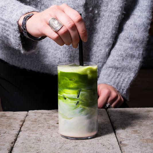 Matcha set N2 - cákaný vzor -C